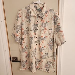 Kona Wind Men's Large Hawaiian Button Down Shirt